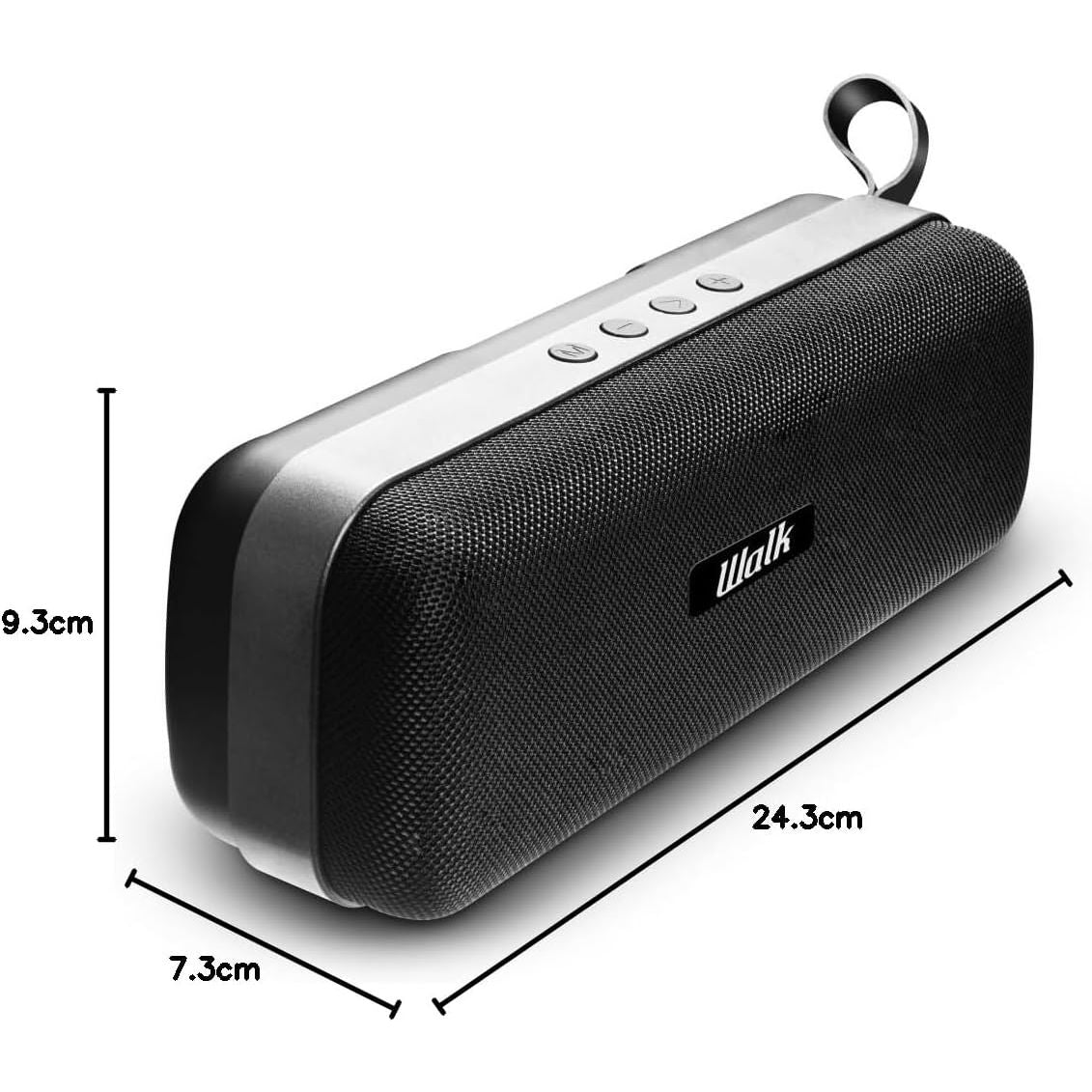 Buy Walk,Walk Audio True Wireless Fabric Bluetooth Speaker – 2 x 5W, TruSound Bass Boost, Built-In Mic & USB Input - Gadcet UK | UK | London | Scotland | Wales| Near Me | Cheap | Pay In 3 | Speakers